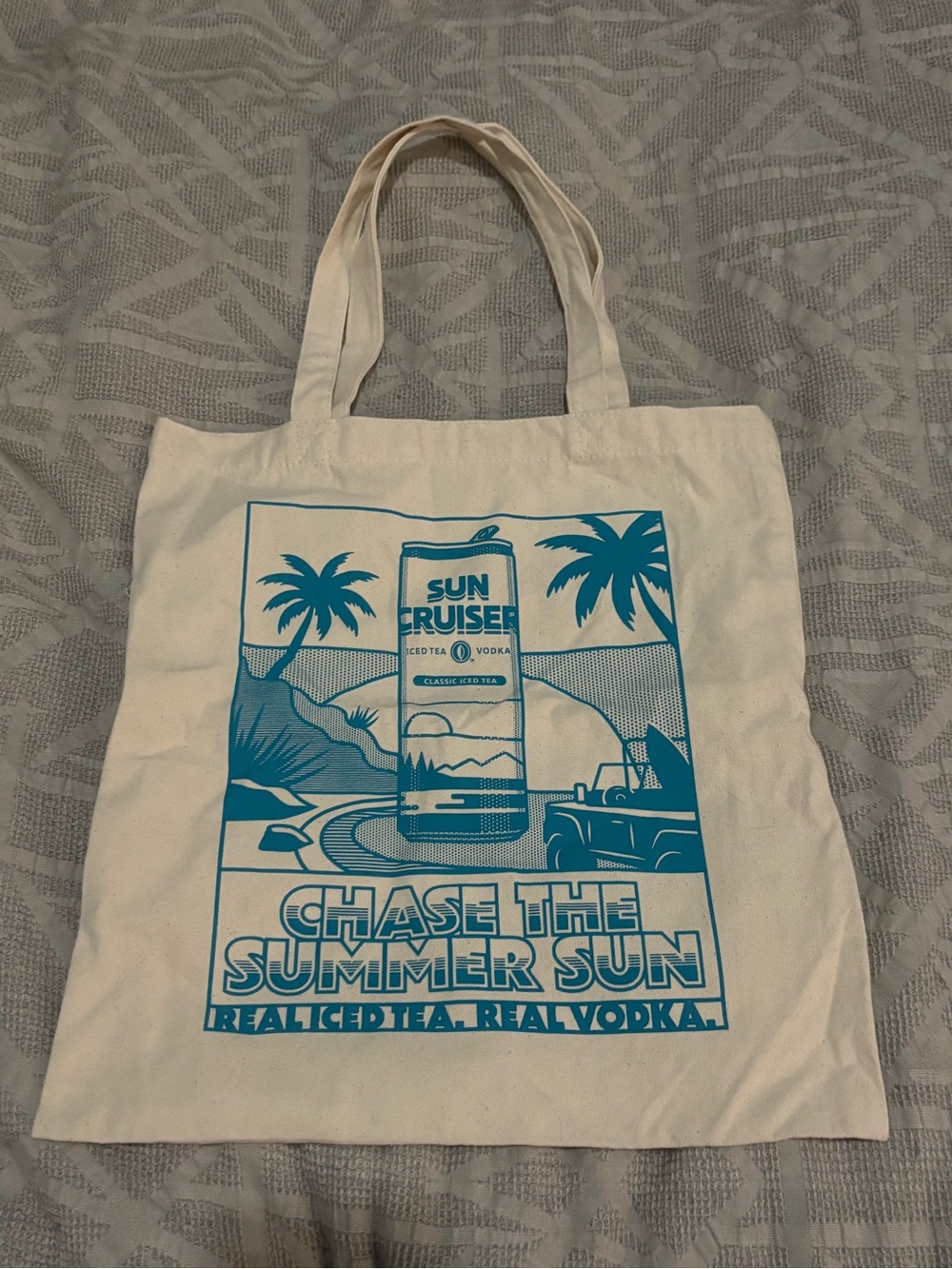 Sun Cruiser Tea Canvas Tote Bag